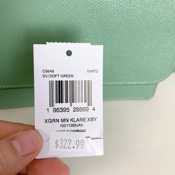 Coach C9949 Mini Klare Crossbody IN SOFT GREEN - Picture 8 of 8